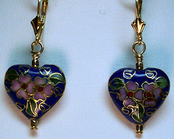 E0202 - Ch'ing Empress's Sunrise Heart 1½ lever backs E0202 - Ch'ing Empress's Sunrise Heart 1½ lever backs