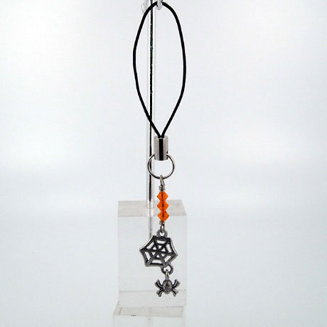 ZPSW074 - Spider Web w/ Hanging Spider - zipper pull 2" ZPSW074 - Spider Web w/ Hanging Spider - zipper pull 2"
